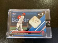 2023 Topps Now BRYCE HARPER Game-Used Base Relic /49 BLUE  2 Homer GAMER