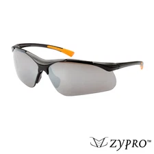 Safety Glasses Gray Lens Rubber Tip Protective Eyewear Work Sports Protection