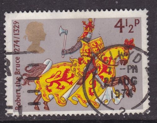 GB Postmark Clwyd 1974 Robert The Bruce 4.5p VGC - Picture 1 of 1