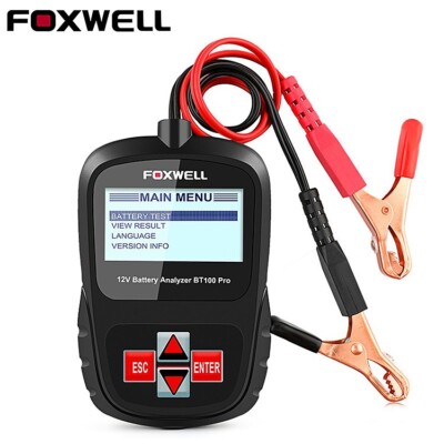 FOXWELL BT100 Pro 12V Car Battery Load Tester Battery Analyzer Tool 100-1100CCA