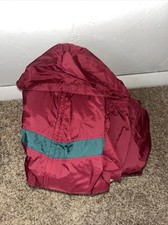 Vintage Mens Wilson Track Suit Windbreaker Jacket  Pants Maroon Medium Retro G4