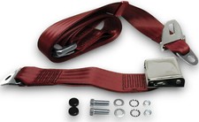 Seat Belt Zweipunkt Chrome Red for Volvo PV