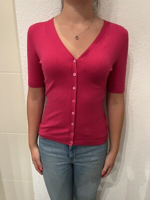strenesse 36 Strickjacke pink seide kashmir wolle