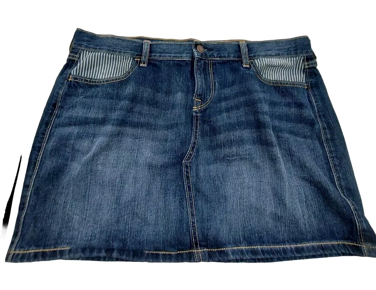 Old Navy Skirt Denim Mini Size 14 Length 15