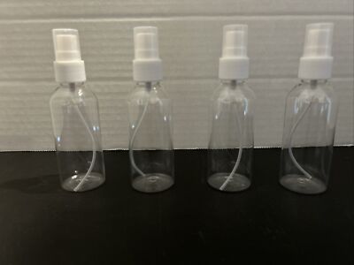 Spray Bottle 2 Oz Empty Bottle Travel Small Make Up Skin Care Refillable 4 Pcs