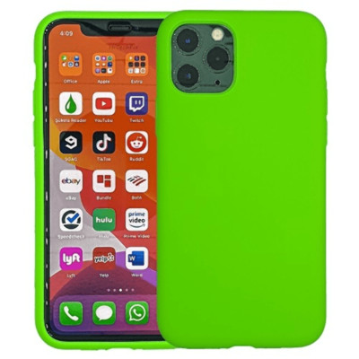 Liquid Silicone Rubber Shockproof Case LIGHT GREEN For iPhone 13