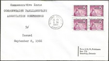 🍁Canada #450 "Parliament Library" Fine Used 1966 First Day Cover