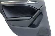 Fits 10-14 Vw Gti Golf Mk6 Pvc Leather Front Insert Door Panel Cover Gray Stitch