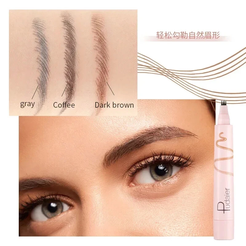 4 Point Liquid Eyebrow Pen Micro-fork Four-Point 4-Fork Tip Brows Tattoo Pencil - Image 3 of 4