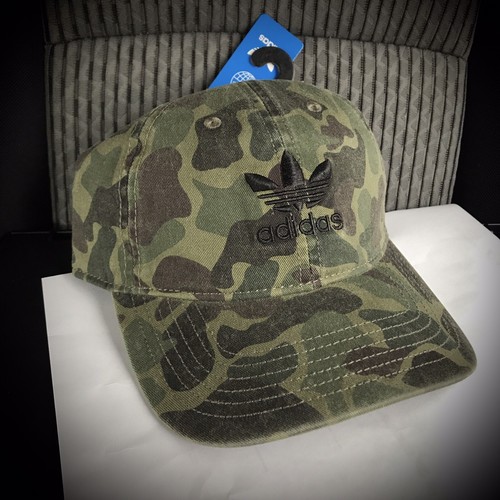 CAMO ADIDAS DAD HAT faded washed cotton 