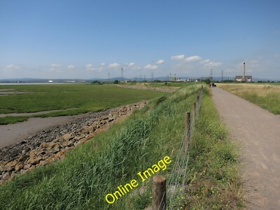 Foto 12x8 Newport Wetlands Nash\/ST3483 RSPB Reserve von der Severn Estuar c2013