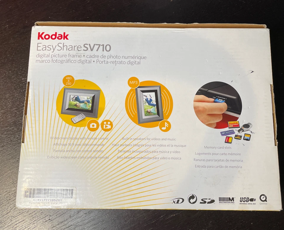 Kodak Easy Share SV710 Digital Picture Frame 7" New in Box See Photos - Image 2 of 4