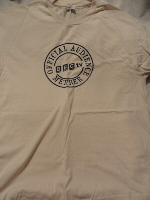 T Shirt BBC TV Official Audience Member Adult XL Cotton
