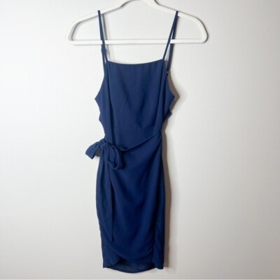 knee length dresses for ladies Morgan Pink Contrast Party Mini Dress - US 12 main image 1