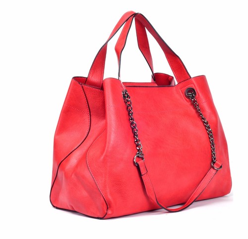 BORSA DONNA ELEGANTE CAPIENTE SACCO HOBO CATENA SPALLA MANO TRACOLLA PELLE - Foto 4 di 34