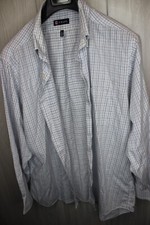 Chaps Shirt Mens xl 17.5-Reg FIT Long Sleeve Button Down Casual CHECKERED