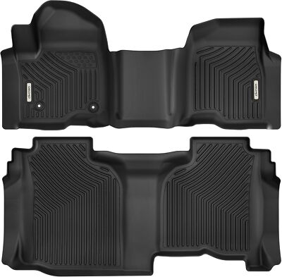 Floor Mats Liner for 2020-2025 Silverado Sierra 2500HD 3500HD Crew Cab Full Set