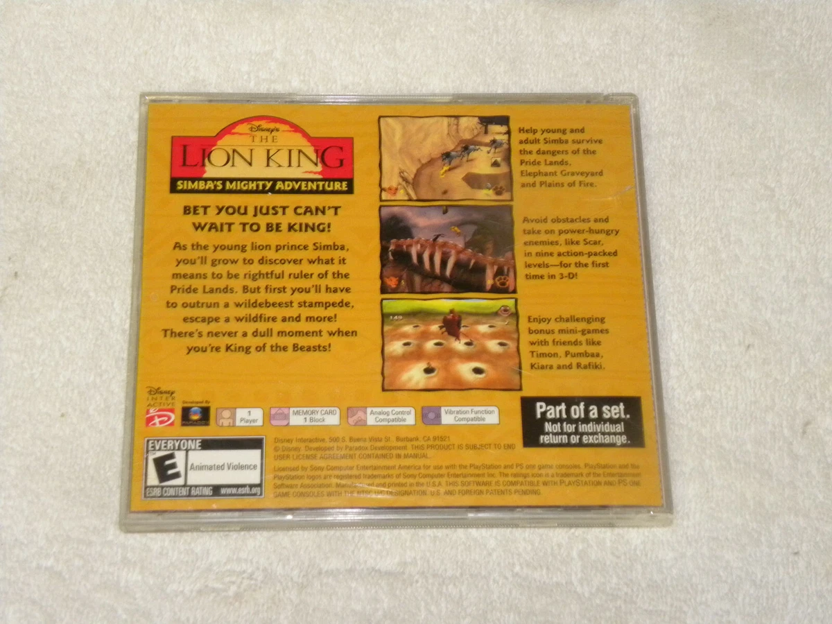 Lion king on sale ps1