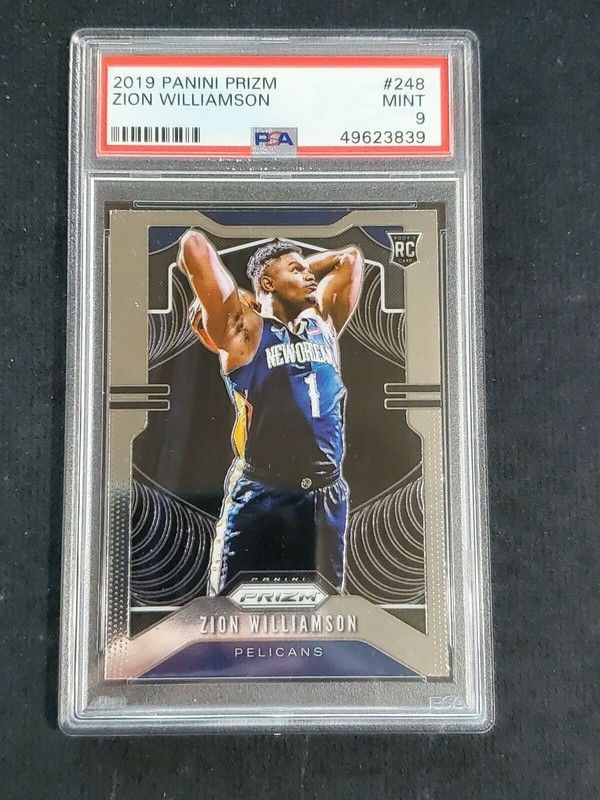 2019-20 Prizm Rookie #248 Zion Williamson New Orleans Pelicans PSA 9 R6220J