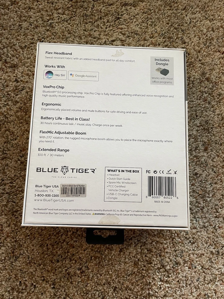 Storm Wireless Bluetooth Professional Headset - Noise Cancellation Bluetooth 5.0 - Image 2 of 3