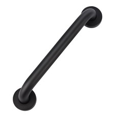 supregear Bathroom Grab Bar, 12 in Non-Slip 201 Stainless 12 Inch, Black