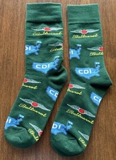 BALTUSROL Country Club Logo Socks!!  New Without Tags.  Have CDI Logo MINT Cond.