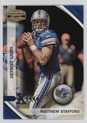 2010 Panini Gridiron Gear Platinum X's 2/25 Matthew Stafford #48 0v2