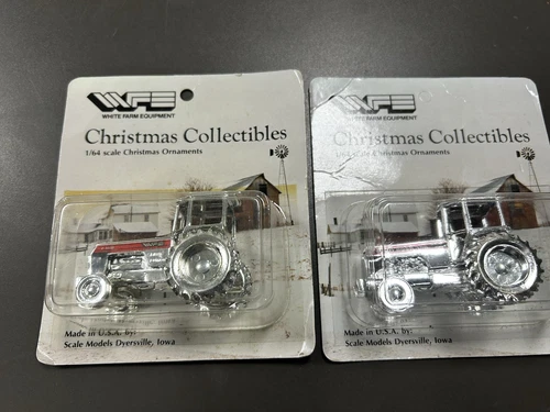 WHITE FARM EQUIPMENT  ornaments    TRACTORS   2-180   &   Field Boss 186  1:64