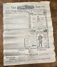 RARE, May 14, 1908,  The Daily Colusa Sun  Ne...