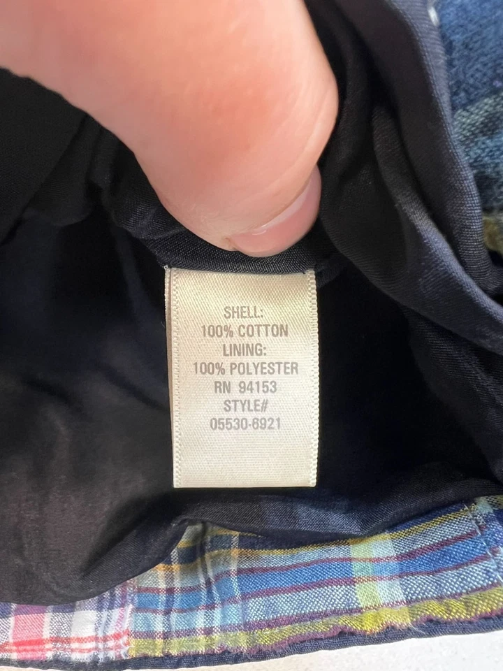 Chaqueta Blazer Christopher & Banks Para Mujer Botón Frontal Talla M Multi Madras Cuadros Foto 4 de 4