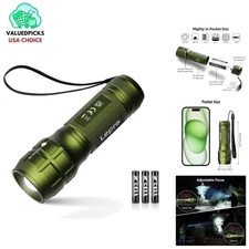Portable 140 Lumen LED Flashlight - Bright, Waterproof & Handheld for Outdoors