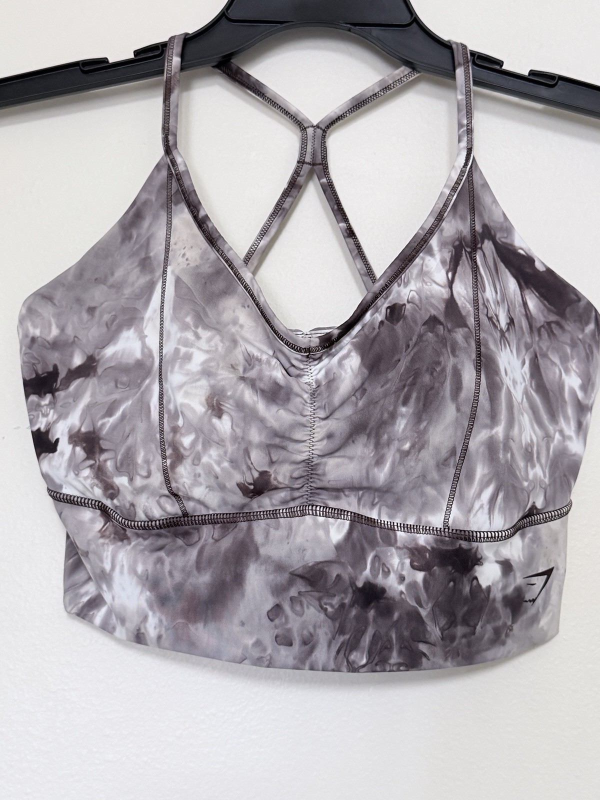 Gymshark Elevate Longline Sports Bra Activewear Top Exercise Grey Women's Large
