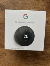 Image of Google Nest Learning Thermostat 3rd Generation Smart Thermostat Black New Sealed