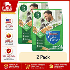 2 Pack Purina Cat Chow Indoor Healthy Weight and Hairball Dry Cat Food With Chic
