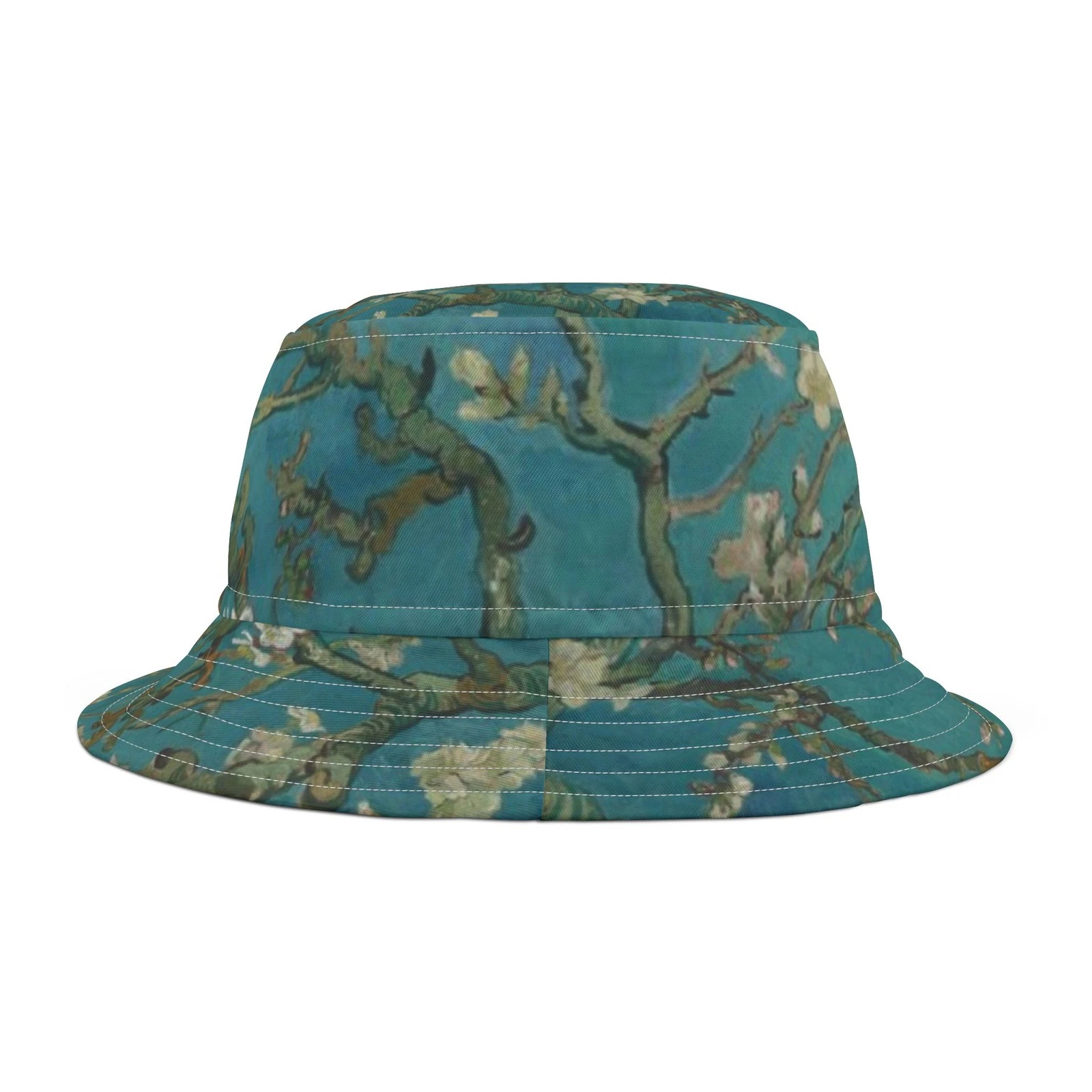 Artistic Floral Bucket Hat, Stylish Summer Hat, Van Gogh Blossoms Eli3s Designed