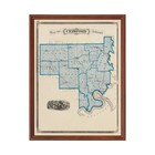 Old Map of Crawford County, IN 1876 - Vintage Indiana Art