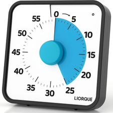 LIORQUE 7.5-Inch Large Visual Timer, 60-Minut...