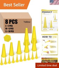 Hydraulic Oil Service Plugs Multi Size Rubber Hose Plugs Kit 17 Pcs Yellow