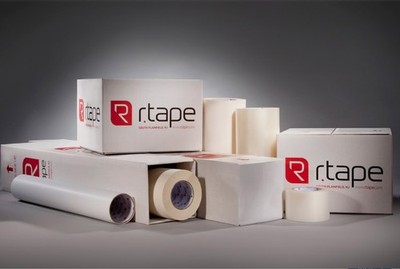R-Tape 4075 RLA High Tack Application Transfer Tape 10'' x 300' Roll Premask