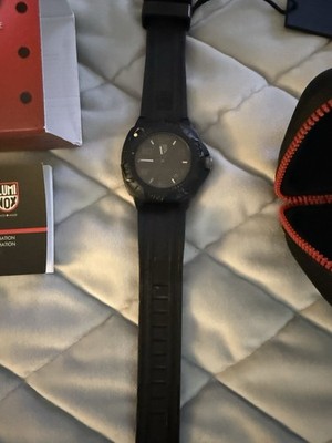 Luminox Sentry 0200 Series 43mm Black Out Rubber Case and Band