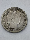 1892-O Barber Silver Quarter 25c