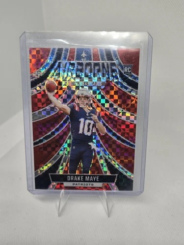 2024 Panini Rookies & Stars - Airborne Drake Maye #A-DME Red Plaid (RC)