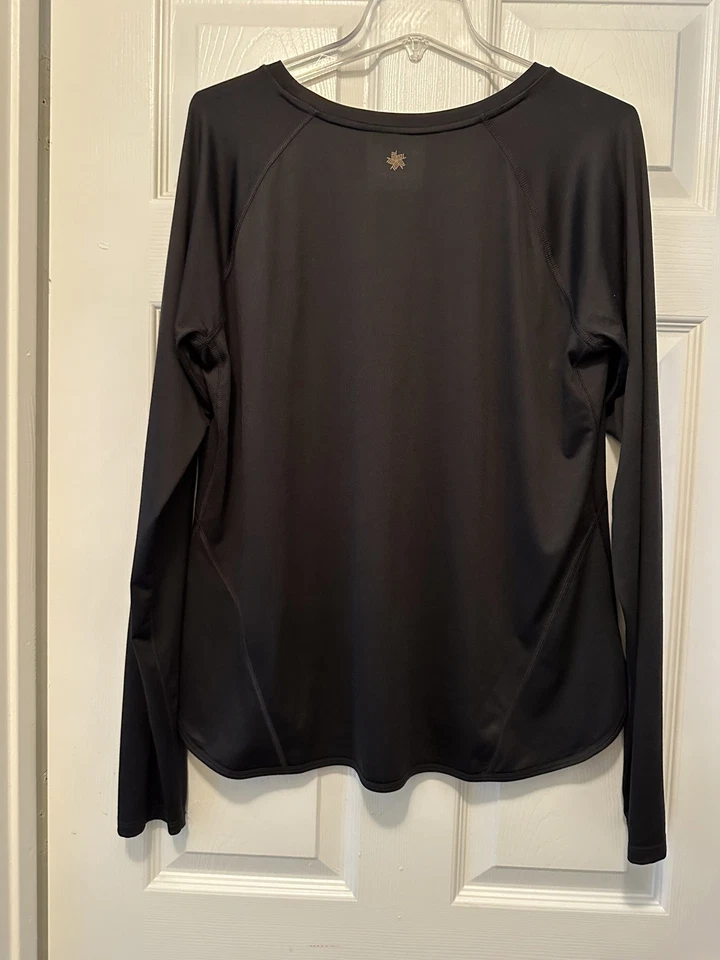 Camisa para mujer Tek Gear Dry Tek XL negra lisa Foto 2 de 3