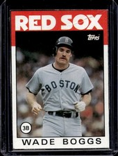 1986 Topps Wade Boggs Wax Bottom Panels Singles #b Red Sox