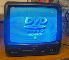 Magnavox 13" CRT TV w./ Built-in DVD Player ATSC Tuner CD130MW9 - Works Read