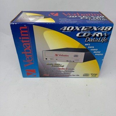 Verbatim Datalife 40x12x48 CD-RW Internal Drive New Vintage Old Stock