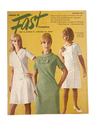 James G. Fast Catalog 1967 Nurse Uniforms Dresses Lingerie Workwear