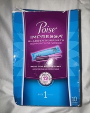 Poise Impressa Incontinence Bladder Support for Women, Size 1, 2018 OPEN BOX