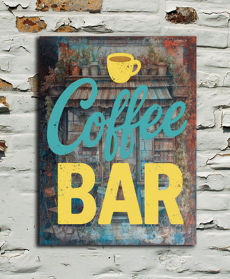 Café diverse Blechschild Plakette Cafe Teestuben Kaffee Bar Küche Wandbild