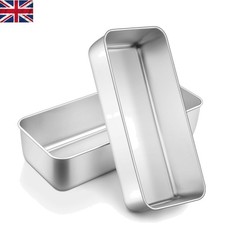 Healthy & Sturdy 3lb Stainless Steel Loaf Tins - Perfect for Baking Sourdough
